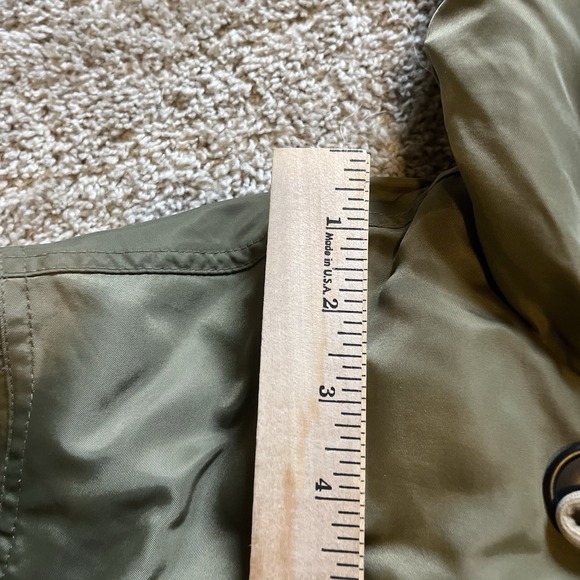 Vintage Polo Ralph Lauren Military Style Down Jacket Men's Medium Olive Green - Picture 13 of 16